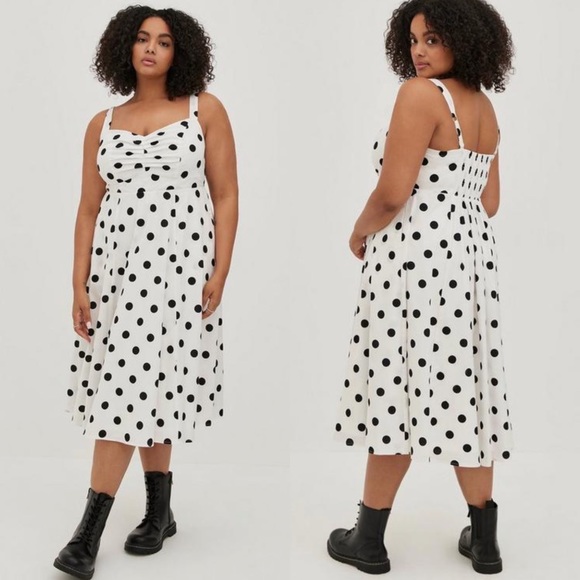 torrid Dresses & Skirts - NWT Torrid Midi Poplin Fit and Flare Dress